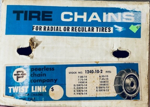 lot 324 image: Tire Chains for Radial or Regular Tires - Twist Link