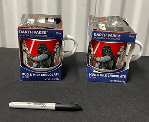 lot 333 image: Lot Of 2 New Other Darth Vader Mugs - As Shown