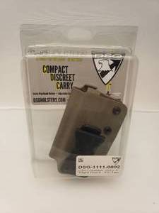 lot 59 image: DSG Compact Discrete Carry (Inside Waist Band) Holster for 1911 w 3 Barrel - Right Hand - Tan