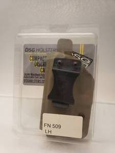 lot 60 image: DSG Compact Discrete Carry (Inside Waist Band) Holster for FN 509 - Left Hand (Or Right Hand Middle of Back) - Tan