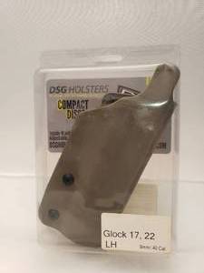 lot 716 image: DSG Compact Discrete Carry (Inside Waist Band) Holster for Glock 17223147. Left Hand (Or Right Hand Middle of Back) - Tan