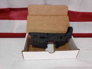 lot 308 image: Spikes Tactical Stripped AR15 Lower Receiver w SafeFire Markings