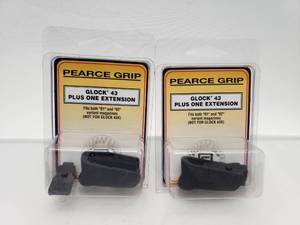 lot 172 image: Pearce Grip Glock 43 Finger Extension 1 Round - QUANTITY 2 - BID IS TIMES THE QUANTITY