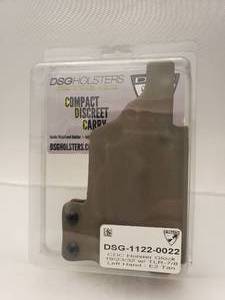 lot 728 image: CDC IWB Handgun Kydex Holsters With Light - Gun-b odel-glock-19-more - Tlr-7-8-light - Left - E2-tan