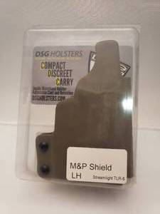 lot 722 image: CDC IWB Handgun Kydex Holsters With Light - Gun-b  Gun-model-mp-shield - Tlr-6-light - Left - E2-tan