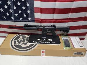 lot 602 image: WOW NEW LWRC 16 IC-A2 5.56mm NATO 16 Rifle w Magpul MOE 30 Round Mag - Black, Model ICA2R5B16