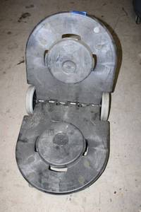lot 77 image: Double Trash Container Dolly