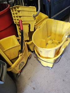 lot 62 image: Yellow Mop Buckets as shown