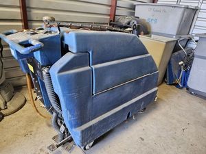 lot 1 image: Blue Star Walk Behind Floor Scrubber model 607045
