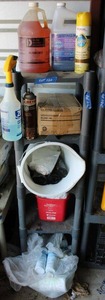 lot 120 image: Cleaning supplies - Dawn cleaner, mop pail, Carpet Cleaning and Spotting Agent