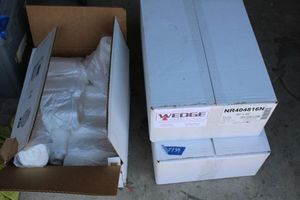 lot 139 image: (3) Boxes of trash can liners as shown