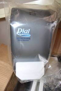 lot 45 image: Dial Complete Antimicrobial Foaming Hand Soap Dispensers - 6 total unused in box