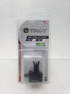 lot 18 image: Troy Front Folding Battlesight M4 Style with Tritium   Black