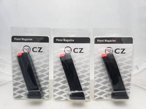 lot 44 image: CZ P10F  P09 9mm 19 Round Magazine - QUANTITY 3 - BID IS TIMES THE QUANTITY