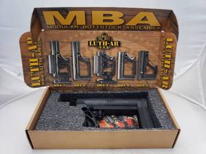 lot 51 image: Luth AR MBA 4 Skullaton Stock Assembly   Black
