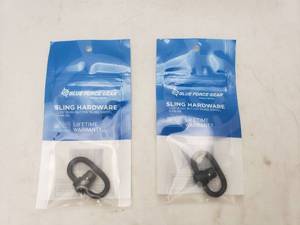 lot 78 image: Blue Force Gear Push Button Sling Swivel - QUANTITY 2 - BID IS TIMES THE QUANTITY