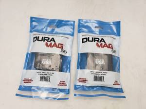 lot 83 image: Dura Mag Stainless Steel 10 Round AR15 5.56.223 Magazine - QUANTITY 2 - BID IS TIMES THE QUANTITY