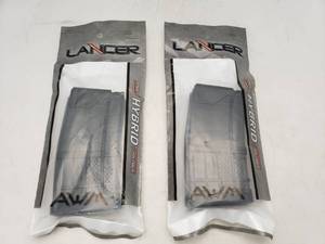 lot 114 image: Lancer L5AWM 5.56 mm 20rd Mag Translucent   Smoke - QUANTITY 2 - BID IS TIMES THE QUANTITY