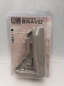 lot 132 image: B5 Systems Bravo Buttstock Milspec   Dark Earth