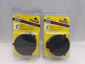 lot 206 image: Butler Creek Flip Open Scope Cover   #51 Objective 2.575inch 65.4MM - QUANTITY 2 - BID IS TIMES THE QUANTITY
