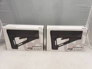 lot 410 image: MAGPUL STR Buttstock Commercial Model   Black - QUANTITY 2 - BID IS TIMES THE QUANTITY