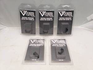lot 265 image: Vickers Tactical Extended for Glock� 42 Mag Release   Black - QUANTITY 5 - BID IS TIMES THE QUANTITY