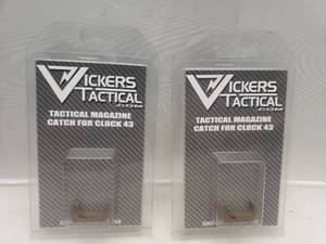 lot 279 image: Vickers Tactical Extended for Glock� 43 Mag Release   Tan - QUANTITY 2 - BID IS TIMES THE QUANTITY