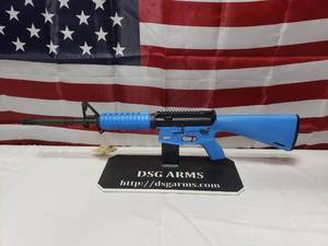 lot 102 image: Cavalry Arms CAV-15 MKII AR15 .223 Rifle w 16 Barrel & Blue Stock, Lower & Furniture
