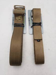 lot 390 image: DSG Competition Belt Kit 1.75 - Size XL 40-44 - Tan. INCLUDES INNER AND OUTER BELT