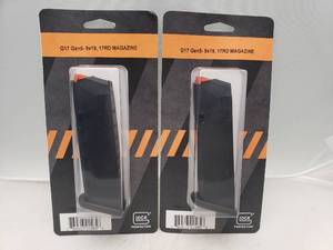 lot 273 image: Glock 17 Magazine Gen 5   17 Rounds   Black - QUANTITY 2 - BID IS TIMES THE QUANTITY
