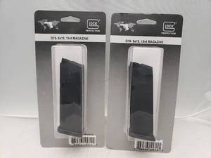 lot 272 image: Glock 19 Magazine   15 Rounds   Black - QUANTITY 2 - BID IS TIMES THE QUANTITY