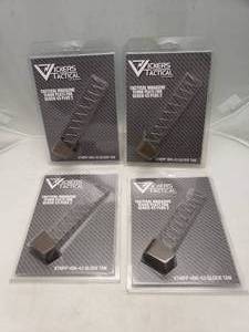 lot 697 image: Vickers Tactical for Glock� 43 Magazine Plus 2 Floor Plate   Tan - QUANTITY 4 - BID IS TIMES THE QUANTITY