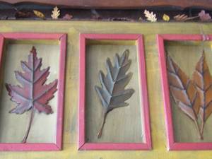 lot 37 image: Wooden art  12 X 20-  & GLASS  TRAY 1321