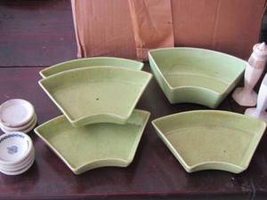 lot 45 image: NAVAL ACADEMY mini bowls  BUTTER PAT DISH ,  OTHER SMALL BOWLS,  S&P shakers, PLUS