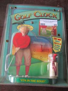 lot 49 image: Golf Clock NIB
