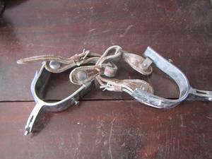 lot 69 image: PAIR OF SPURS - MARKED RODEO 