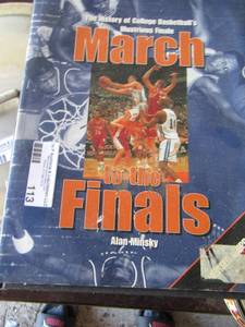 lot 113 image: MARCH TO THE FINALS COLLEGE BASKETBALL Book