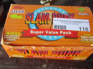lot 116 image: Topps FLEER  Slam dunk Basketball Cards