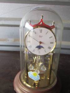 lot 169 image: quarts glass covered dome clock
