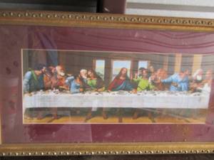 lot 222 image: ART -THE LAST SUPPER  1972 SCAFA-TORNABEN ART  27 X 15