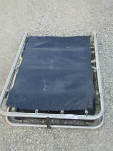 lot 239 image: ALUMINUM FRAMED CAMP COT