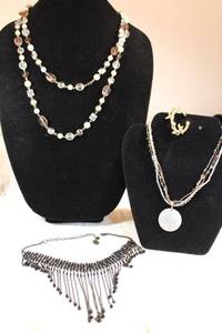 lot 13 image: Signed AEO, XAD, Aera, and Monet jewelry. See descriptions.