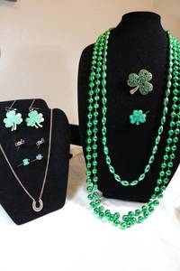 lot 136 image: St. Patricks Day jewelry