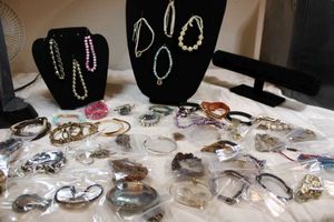 lot 108 image: Assorted fashion bracelets. Generous selection
