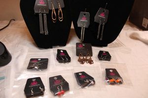 lot 52 image: (12) Paparazzi ear wire earrings on branded cards (12 count) Hang cards are intact