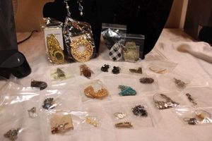 lot 51 image: (25) Matched ear wire earrings. Varying styles, colors, materials (25 count)
