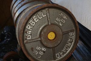 lot 220 image: 35 LB. Barbells - 4 total