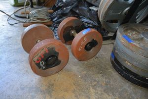 lot 225 image: 50 LB Dumbells - 2 total