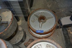 lot 229 image: 25 LB Barbell weights - 2 total