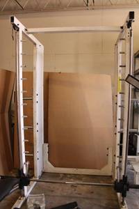lot 207 image: Free Standing SquatPress assist machine (complete not fully assembled but parts are there)